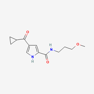 4-(cyclopropylcarbonyl)-N-(3-methoxypropyl)-1H-pyrrole-2-carboxamide