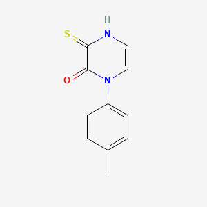molecular formula C11H10N2OS B2950913 3-thioxo-1-(p-tolyl)-3,4-dihydropyrazin-2(1H)-one CAS No. 941977-22-6