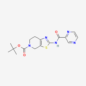 tert-butyl 2-(pyrazine-2-carboxamido)-6,7-dihydrothiazolo[5,4-c]pyridine-5(4H)-carboxylate
