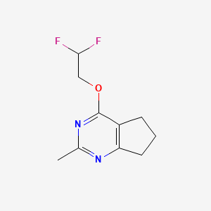 4-(2,2-difluoroethoxy)-2-methyl-5H,6H,7H-cyclopenta[d]pyrimidine