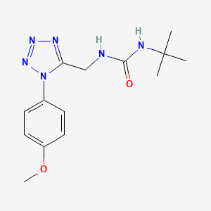 1-(tert-butyl)-3-((1-(4-methoxyphenyl)-1H-tetrazol-5-yl)methyl)urea