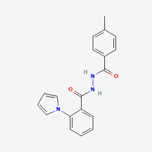 N'-(4-methylbenzoyl)-2-(1H-pyrrol-1-yl)benzenecarbohydrazide