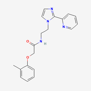 N-(2-(2-(pyridin-2-yl)-1H-imidazol-1-yl)ethyl)-2-(o-tolyloxy)acetamide