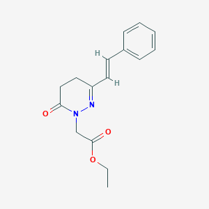 ethyl 2-[6-oxo-3-styryl-5,6-dihydro-1(4H)-pyridazinyl]acetate