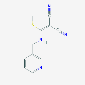2-{(Methylsulfanyl)[(3-pyridinylmethyl)amino]methylene}malononitrile