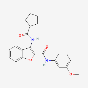 3-(cyclopentanecarboxamido)-N-(3-methoxyphenyl)benzofuran-2-carboxamide