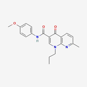 N-(4-methoxyphenyl)-7-methyl-4-oxo-1-propyl-1,4-dihydro-1,8-naphthyridine-3-carboxamide