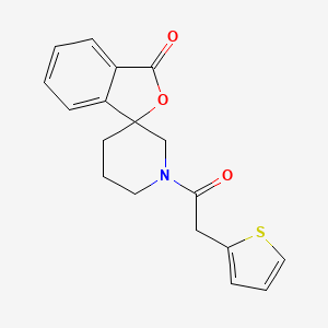 1'-(2-(thiophen-2-yl)acetyl)-3H-spiro[isobenzofuran-1,3'-piperidin]-3-one