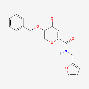 5-(benzyloxy)-N-(furan-2-ylmethyl)-4-oxo-4H-pyran-2-carboxamide