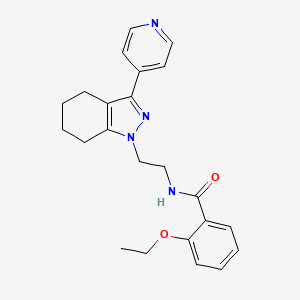 2-ethoxy-N-(2-(3-(pyridin-4-yl)-4,5,6,7-tetrahydro-1H-indazol-1-yl)ethyl)benzamide