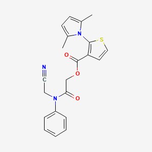 [(cyanomethyl)(phenyl)carbamoyl]methyl 2-(2,5-dimethyl-1H-pyrrol-1-yl)thiophene-3-carboxylate