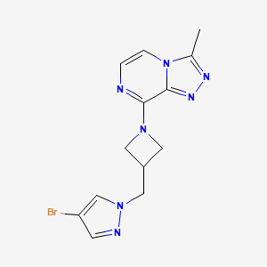 8-[3-[(4-Bromopyrazol-1-yl)methyl]azetidin-1-yl]-3-methyl-[1,2,4]triazolo[4,3-a]pyrazine
