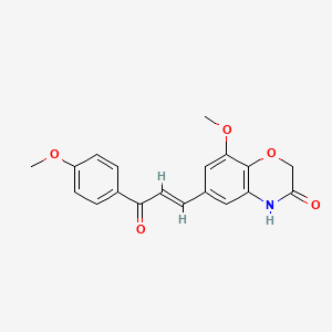 8-methoxy-6-[(1E)-3-(4-methoxyphenyl)-3-oxoprop-1-en-1-yl]-2H-1,4-benzoxazin-3(4H)-one