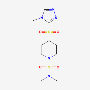 N,N-dimethyl-4-((4-methyl-4H-1,2,4-triazol-3-yl)sulfonyl)piperidine-1-sulfonamide