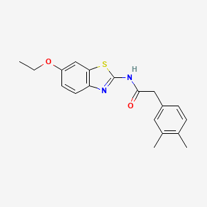 2-(3,4-dimethylphenyl)-N-(6-ethoxy-1,3-benzothiazol-2-yl)acetamide