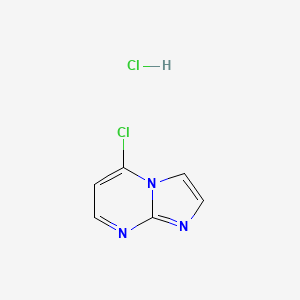molecular formula C6H5Cl2N3 B2951054 5-Chloroimidazo[1,2-a]pyrimidine hydrochloride CAS No. 2230804-22-3
