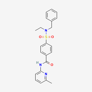 molecular formula C22H23N3O3S B2951065 4-[benzyl(ethyl)sulfamoyl]-N-(6-methylpyridin-2-yl)benzamide CAS No. 864939-52-6