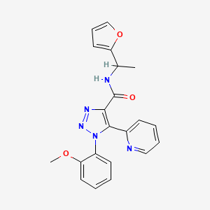 N-[1-(2-furyl)ethyl]-1-(2-methoxyphenyl)-5-pyridin-2-yl-1H-1,2,3-triazole-4-carboxamide