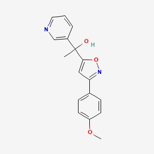 1-[3-(4-Methoxyphenyl)isoxazol-5-yl]-1-(3-pyridyl)ethan-1-ol