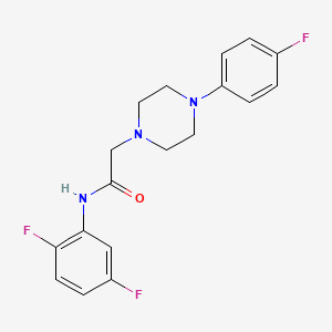 molecular formula C18H18F3N3O B2951071 N-(2,5-difluorophenyl)-2-[4-(4-fluorophenyl)piperazin-1-yl]acetamide CAS No. 882082-02-2