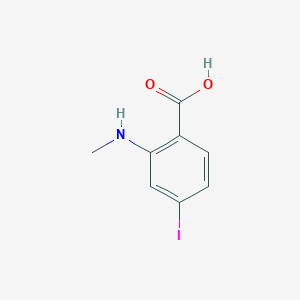 molecular formula C8H8INO2 B2951080 4-Iodo-2-(methylamino)benzoic acid CAS No. 861547-59-3
