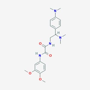 N1-(3,4-dimethoxyphenyl)-N2-(2-(dimethylamino)-2-(4-(dimethylamino)phenyl)ethyl)oxalamide