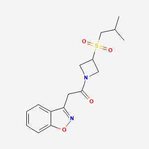 2-(Benzo[d]isoxazol-3-yl)-1-(3-(isobutylsulfonyl)azetidin-1-yl)ethanone