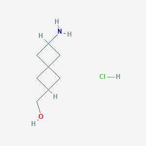 molecular formula C8H16ClNO B2951088 (2-Aminospiro[3.3]heptan-6-yl)methanol;hydrochloride CAS No. 170508-16-4