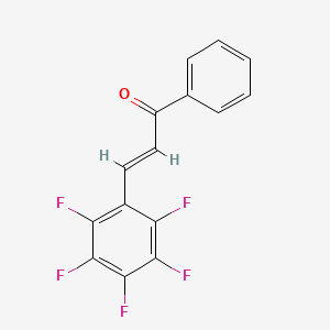 molecular formula C15H7F5O B2951099 2,3,4,5,6-Pentafluorochalcone CAS No. 15269-28-0; 54081-32-2