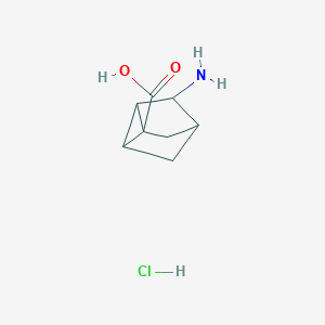 molecular formula C8H12ClNO2 B2951125 3-Aminotricyclo[2.2.1.02,6]heptane-1-carboxylic acid;hydrochloride CAS No. 2490435-71-5