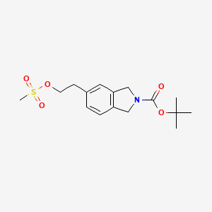 Tert-butyl 5-(2-((methylsulfonyl)oxy)ethyl)isoindoline-2-carboxylate