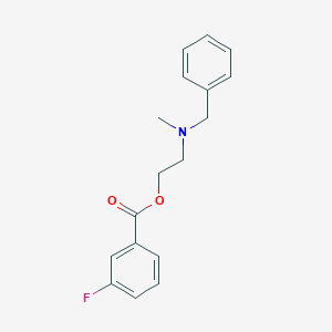 molecular formula C17H18FNO2 B295114 2-[Benzyl(methyl)amino]ethyl 3-fluorobenzoate 