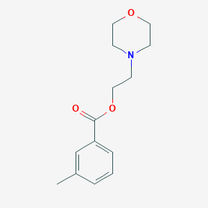 molecular formula C14H19NO3 B295117 2-(4-morpholinyl)ethyl 3-methylbenzoate 
