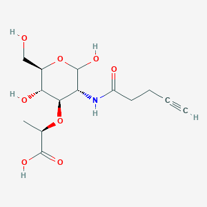 molecular formula C14H21NO8 B2951180 N-Acetylmuramic acid-alkyne CAS No. 2245794-65-2