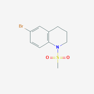 molecular formula C10H12BrNO2S B2951196 6-Bromo-1-(methylsulfonyl)-1,2,3,4-tetrahydroquinoline CAS No. 727673-73-6