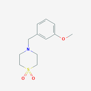 4-(3-Methoxybenzyl)-1lambda~6~,4-thiazinane-1,1-dione