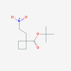 Tert-butyl 1-(2-nitroethyl)cyclobutane-1-carboxylate