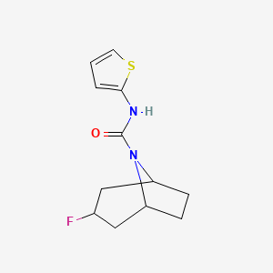 3-Fluoro-N-thiophen-2-yl-8-azabicyclo[3.2.1]octane-8-carboxamide