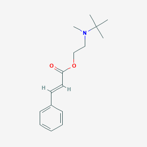 molecular formula C16H23NO2 B295125 2-[Tert-butyl(methyl)amino]ethyl 3-phenylacrylate 