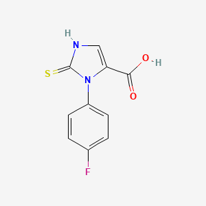 3-(4-fluorophenyl)-2-thioxo-2,3-dihydro-1H-imidazole-4-carboxylic acid