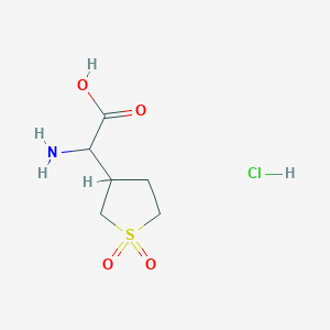 2-Amino-2-(1,1-dioxothiolan-3-yl)acetic acid;hydrochloride