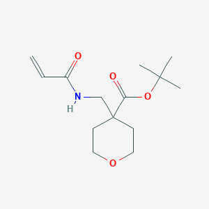 Tert-butyl 4-[(prop-2-enamido)methyl]oxane-4-carboxylate