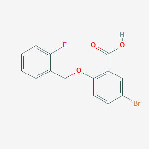 5-Bromo-2-[(2-fluorobenzyl)oxy]benzoic acid