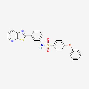 4-phenoxy-N-(3-(thiazolo[5,4-b]pyridin-2-yl)phenyl)benzenesulfonamide