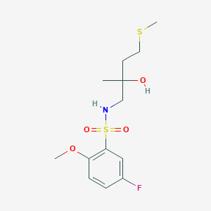 5-fluoro-N-(2-hydroxy-2-methyl-4-(methylthio)butyl)-2-methoxybenzenesulfonamide