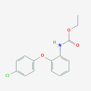 molecular formula C15H14ClNO3 B029514 Ethyl [2-(4-chlorophenoxy)phenyl]carbamate CAS No. 31879-60-4