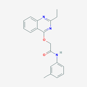 molecular formula C19H19N3O2 B2951420 2-[(2-ethylquinazolin-4-yl)oxy]-N-(3-methylphenyl)acetamide CAS No. 1111149-26-8