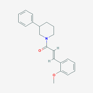 molecular formula C21H23NO2 B295144 methyl 2-[3-oxo-3-(3-phenyl-1-piperidinyl)-1-propenyl]phenyl ether 