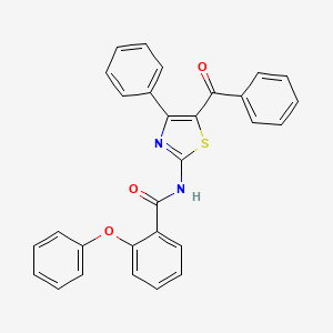 molecular formula C29H20N2O3S B2951452 N-(5-benzoyl-4-phenyl-1,3-thiazol-2-yl)-2-phenoxybenzamide CAS No. 330676-94-3