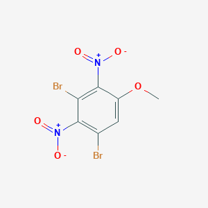 molecular formula C7H4Br2N2O5 B2951479 1,3-DIbromo-5-methoxy-2,4-dinitrobenzene CAS No. 871879-40-2